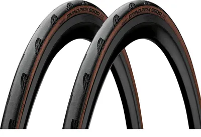 Produktbild von 2x Continental Grand Prix 5000 28-622 schwarz/transparent BlackChili Faltreifen