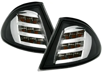 Für BMW 3er E46 Limo Touring 98-09/01 2x LED Frontblinker Blinker Schwarz Chrom in der Farbe Schwarz von AD TUNING GmbH & Co. KG