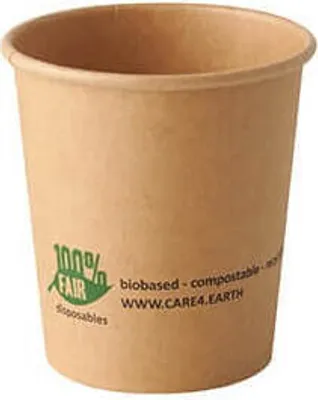Produktbild von Papstar Portionsbecher aus Pappe "pure" 120 ml braun "100% Fair" 20 x 50 Stück