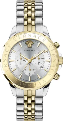 A product shot of a watch on a white background.