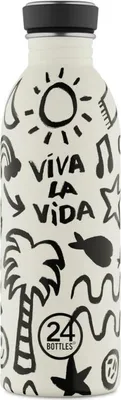 Immagine prodotto di Borraccia in acciaio inossidabile 24Bottles Viva la Vida da 0,5 l, a tenuta stagna, non termica