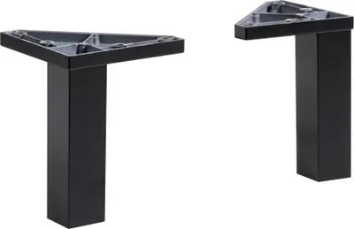 Produktbild von Fuß Set (2 Stk.) für Badmöbel MURCIA-66 in schwarz, B/H/T: ca. 2,5/10/2,5 cm