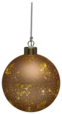 Productafbeelding van Verlichte kerstbal glas de Lion King klein 10 cm Disney
