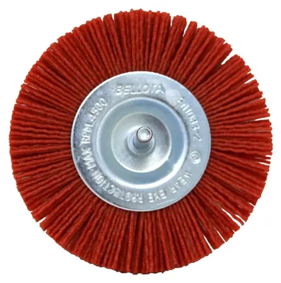 Immagine prodotto di Bellota 50825-100B, spazzola industriale rotonda, a setole rigide, in nylon, diametro 100 mm