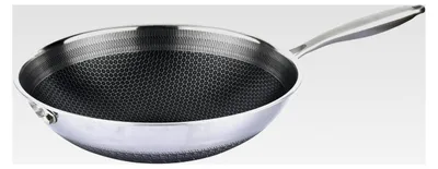 Produktbild von Wokpfanne 32 cm Edelstahl, beschichtet