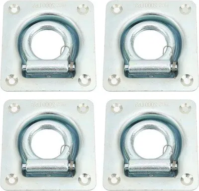 Produktbild von Famanu Trailer Ring zur Ladungssicherung - 4 Zoll versenkter D-Ring - 2000 lbs Bruchlast