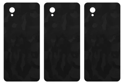 Produktbild von apgo Rückseite Schutzfolie, Skin, kompatibel mit Alcatel 1 Ultra, Hinten Displayschutzfolie aus Vinylfolie, kratzfest, einfache Montage - Schwarzes Tarnmuster