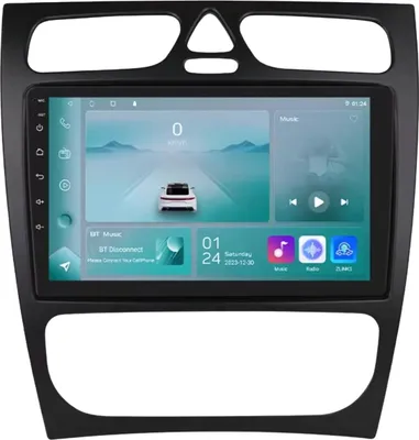 Obrázok produktu pre Autorádio – pre Mercedes-Benz triedy C a CLK (W203, W209, S203, A209, W168) – Inteligentné systémy s CarPlay, Android Auto a GPS – Multimediálny systém