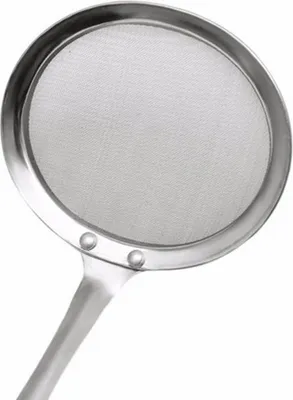 Produktbild von Edelstahl Fettabschäumer Löffel Feinsieb Schöpfkelle Bratöl Filterlöffel für Küche Braten Lebensmittel