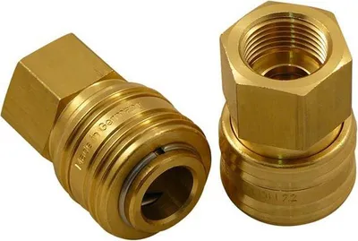 Produktbild von Druckluft Wasser Schnellkupplung Druckluftanschluss 3/8 Zoll IG Einhand Fitting