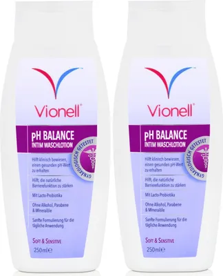 Produktbild von Vionell Intim Waschlotion pH Balance Soft & Sensitive 250ml (2er Pack)