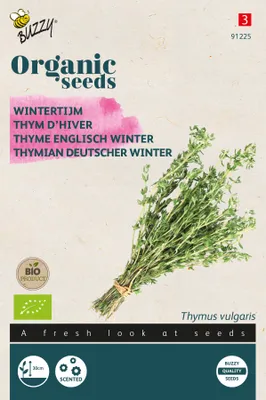 Productafbeelding van Duitse wintertijm | Biologische tijmzaden van Buzzy Seeds [Te gebruiken tot 07/2024]