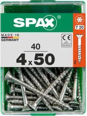 Produktbild von Spax Universalschrauben 4.0 x 50 mm TX 20 - 40 Stk.