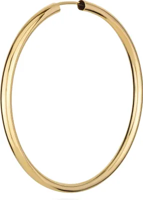Produktbild von Einzel 333 Gelbgold Creole Ohrring Ohrschmuck Rund Goldohrring 50mm 9018