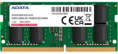 Immagine prodotto di ADATA AD4S26664G19-SGN memoria 4 GB DDR4 2666 MHz Adata