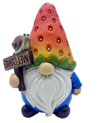Productafbeelding van Tuinkabouter Beeldje - Mini Kabouter - Tuin Decoratie - Milieuvriendelijk Hars - 15 cm - Geschilderd
