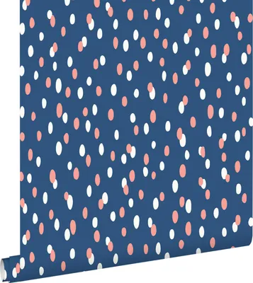 Produktbild von ESTAhome Tapete Punkte Blau und Rosa 50 x 900 cm