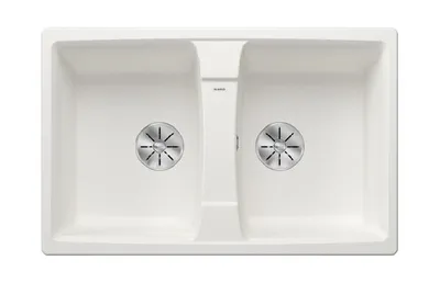 Immagine prodotto di Lavello Blanco Lexa 8, in Silgranit, dimensioni 780x500 mm, tecnologia InFino, colore bianco, codice prodotto 524964