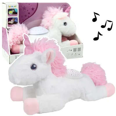 Produktbild von Plüsch Einhorn Schlafendes Kuscheltier Projektor Sound