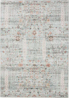Produktbild von benuta Waschbarer Vintage Teppich George Türkis 200x300 cm Wohnzimmerteppich Schlafzimmer weich orientalisch Rechteckig