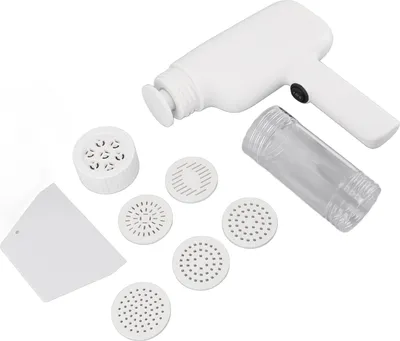 Zdjęcie produktu dla Elektryczna maszynka do makaronu Wysokowydajna ręczna maszynka do makaronu z 6 foremkami do użytku domowego