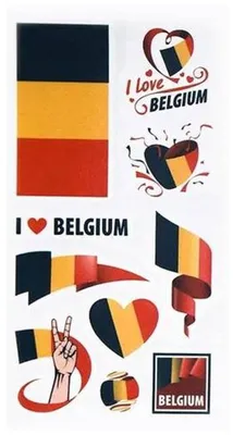 Produktbild von Temporäres Tattoo „Blegia-Flagge“, verschiedene Designs, 10 Stück