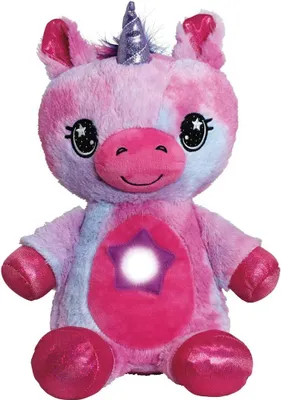 Produktbild von Sternen-Teddi Kuscheltier Nachtlicht, Plüsch-Einhorn für ruhigen Schlaf, ab 6 Monaten - STARBEAR