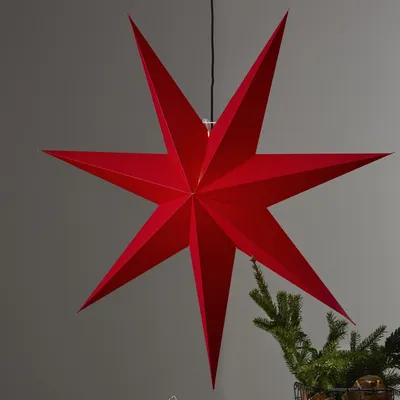 Zdjęcie produktu dla Gwiazda wisząca czerwona ROZEN 100 cm