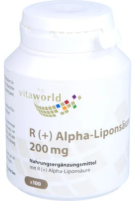 Immagine prodotto di vitaworld R(+) Acido Alfa-Lipoico 200 mg Capsule, 100 Capsule