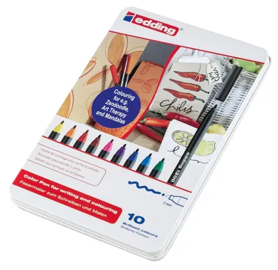 Obrázok produktu pre 10 plstených pier edding 1300, rôzne farby
