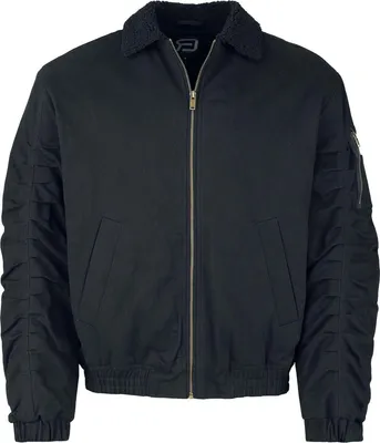 Produktbild von RED by EMP Herren schwarze Übergangsjacke mit Hemdkragen L