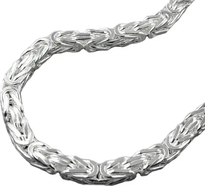 Produktbild von 6mm Königskette Halskette Kette Halsschmuck 925 Silber 55cm Herren
