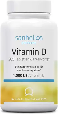 Image de Sanhelios Vitamine D 1.000 I.E. comprimés 365 pc