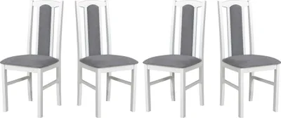 Image de Chaise de salle à manger - Set 4x Bos 7 Blanc, soro 90