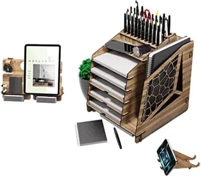 Produktbild von Famanu Büro Organizer mit 5 Fächern - Weiß