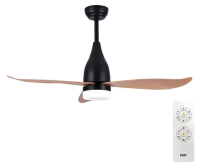 Image de Ventilateur Plafond Kattegat Dc Led Moteur Dc Silencieux, Lumière Led Cct, 112cm - Edm