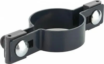 Produktbild von LogistSystem Mittelschelle rund im SET ?60mm für FI5mm Draht - Anthrazit Zaunschelle für Zaunpfosten - Befestigung von Gitterstabmatten - Zaunschellen Schelle Strebenschelle Pfostenschelle