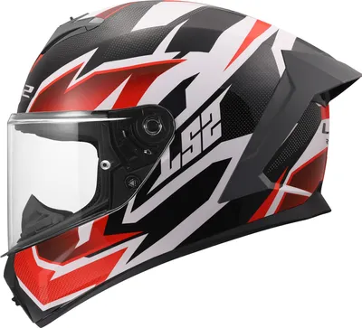 Imagen del producto de Casco LS2 FF820 Rapid III Xtrem, blanco//rojo, talla M (57/58)