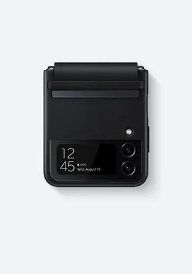 Produktbild von Samsung Flap Leather Cover Galaxy Z Flip4 schwarz