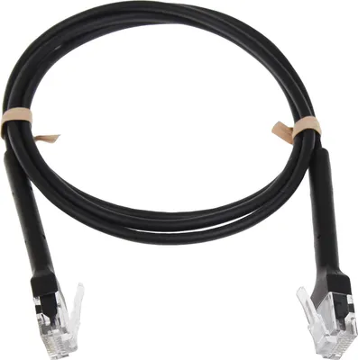 Obrázek produktu pro NETTRIXX - Ohebný kabel CAT6A UTP-Kabelpatchkabel, 100 cm, černý, ztracený - 550253