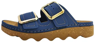 Image de Rohde Foggia-D : Chaussures pour femmes, pantoufles, sandales, couleur bleue, pour un usage quotidien