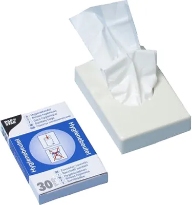 Produktbild von PAPSTAR Hygienebeutelspender Kunststoff weiß