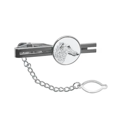 Immagine prodotto di Borzoi - Spilla per cravatta a forma di cane, clip personalizzato per cravatta, un regalo unico per uomini, del marchio Art-Dog.