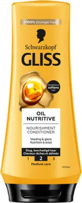 Productafbeelding van Gliss - Haarverzorging - Voedende conditionerolie voor intensieve verzorging - 200 ml - 1 stuk