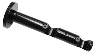 Zdjęcie produktu dla Wspornik podwójny Gardinia otwarty do Ø 20 mm czarny 8 / 6 cm