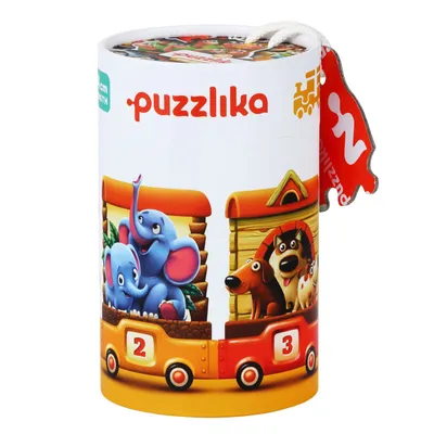 Produktbild von Puzzlika Puzzle - Tierischer Zug - 10x 2 Teile