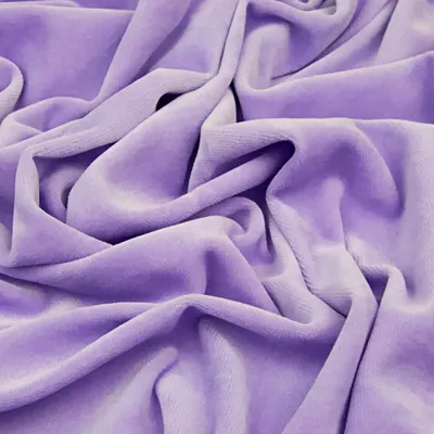 Produktbild von Baumwoll-Velours Bekleidungsstoff - Lavendel