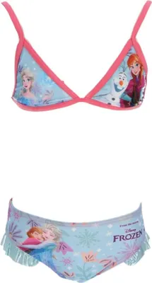 Immagine prodotto di Set bikini Disney Frozen - set due pezzi per bambini, costumi da bagno per bambine blu 3/4 anni