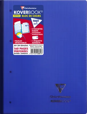 Produktbild von Clairefontaine 5x Kursusblock A4+ 80 Blatt französische Lineatur Sortiert 4841C
