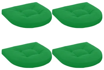 Productafbeelding van 4-delige set zitkussens, 4 stuks, 100% polyester, groen, 45 x 45 x 5 cm